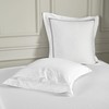 White Pillow Shams Euro Size Set of 2, 100% Cotton