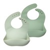 Moonkie Silicone Baby Bibs Set Of 2 | BPA Free