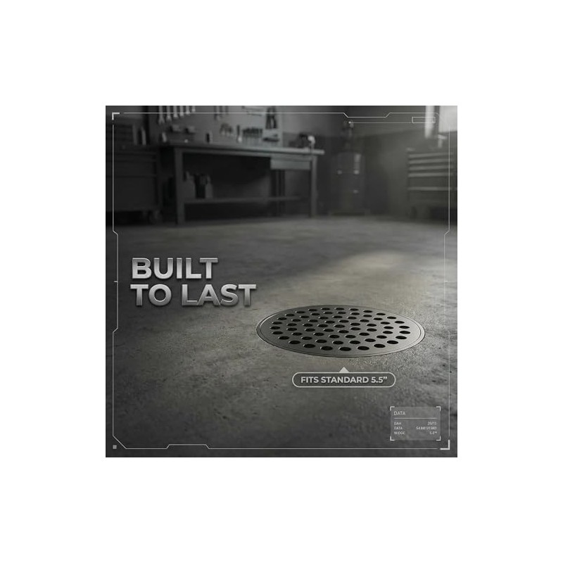 5.5 Inch Cast Iron Round Drain Cover, Heavy Duty Rust