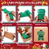 Langyiwee 100 Sets Christmas Socks Gift in Kraft Boxes with