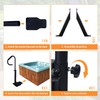 TCFUNDY Hot Tub Handrail, Adjustable 60" Slide Spa Hot Tub