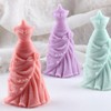 Wedding Dress Candle Silicone Mold Princess Dress Resin Casting Molds
