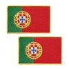 JBSJBS Portugal Flag Embroidered Patches Portuguese Flags Patch Portugal Military