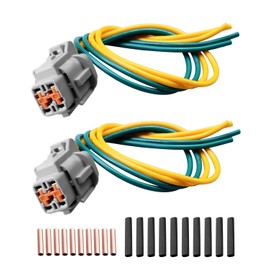 Radiator Cooling Fan Wiring Harness Side Connector Plug Fit for Nissan Sentra SV SR SL Murano Pathfinder Maxima Altima 2000-2021 Replace 6185-1171 6188-0558, 2 Pcs