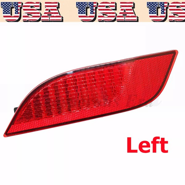 Unbranded Rear Bumper Reflector Marker Light Driver Side For 2017-2021