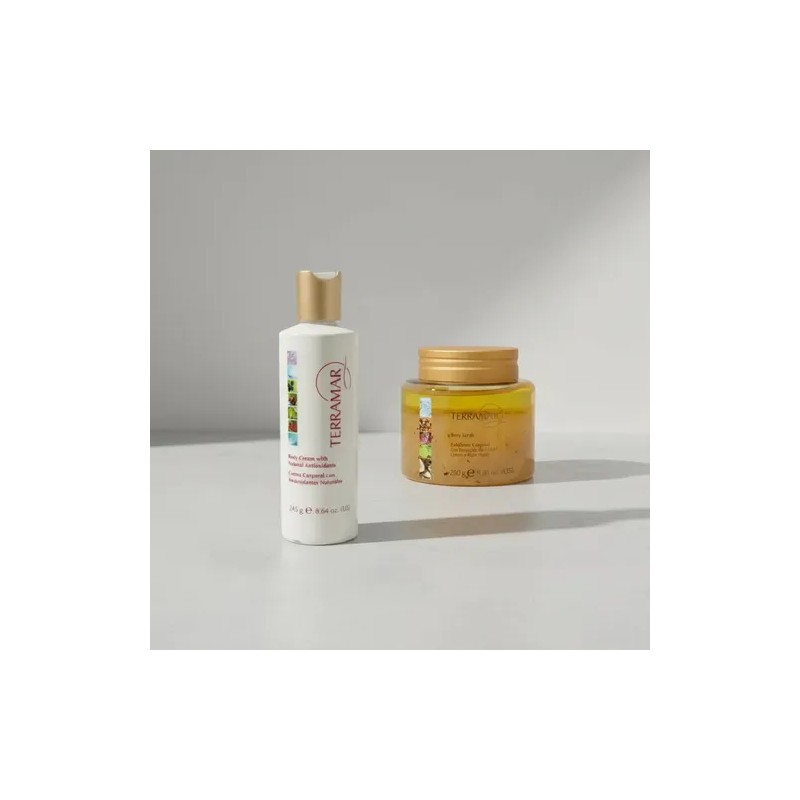Dúo Corporal Terramar Antioxidantes Crema + Exfoliante