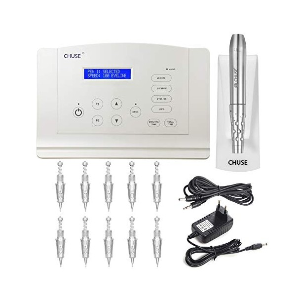 CHUSE C18 Pro Permanent Makeup PMU Tattoo Microblading Machine Kit