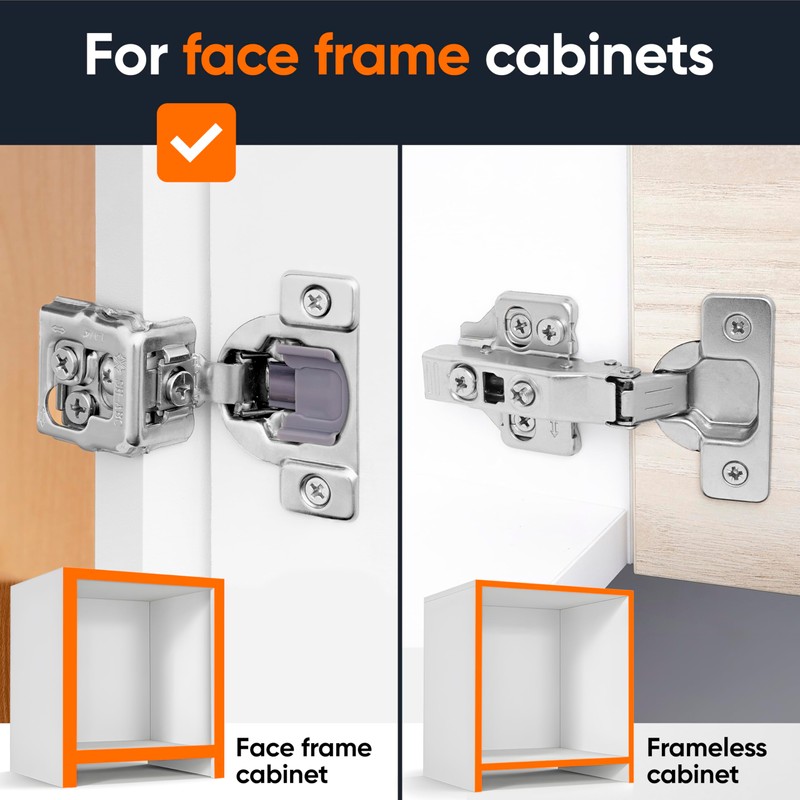 (Decobasics ONLY) Cabinet Restrictor Clips (40 Pack)- 86° Degree Angle
