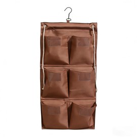 Upgraded Cleaning Cart Bag Comes with Varying Numbers of Pockets,Hanging Storage Bags and Miscellaneous Bags,Cleaning cart Linen cart Sorting Cleaning Cloth Bags (Vertical - 6 Pockets)