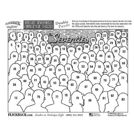 Flickback 1970’s Headline Newsmakers Jigsaw Puzzle – 50th or 55th Birthday Gift - Made in USA