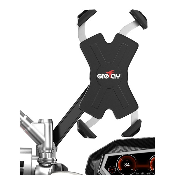 Grefay Soporte Universal para teléfono móvil de Motocicleta para Smartphone