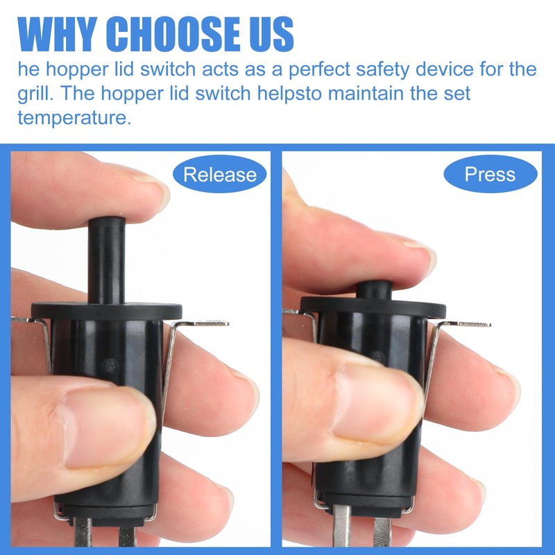 2 Pack Lid/Door Switch Replacement Kits, Masterbuilt Gravity Series 560/800/1050