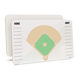 Optima Large 11" x 17" x 1/8" Dry-Erase Coaching Board. Baseball Print on One Side, Perfect for Coaches & Athletes Alike by OptiMA Dry Erase Products & Made in The USA