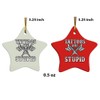 eden tee Tattoos are Stupid Funny Sarcastic Tattoo Christmas Ornament