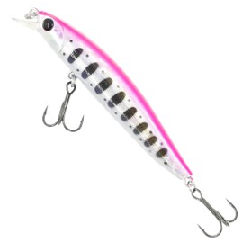 TSURINOYA 90SS Shallow Cheats, Trout Lure, Slow Sinking, Minnow, 3.5 inches (90 mm), 0.4 oz (10.8 g), Center of Gravity Movement, Sakuramas, Large Trout, DW103 (G Yamame Pink)