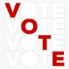 Vote Red Voters Election Sticker Bumper Sticker Vinyl Decal 5"