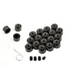 LST 20x 17 mm schwarz matt Sechskantkappen Radschrauben Abdeck Kappen