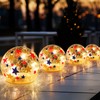 Rossesay 4 Pcs 3.9 inch Independence Day Balls Memorial Crackle