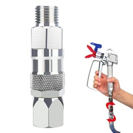 Sprayer Joint, 1/4-Inch Hose Swivel Joint, 360 Degrees Rotate Stainless Steel Airless High Pressure Spray Gun Connector Accessories for Paint Sprayers & Hose