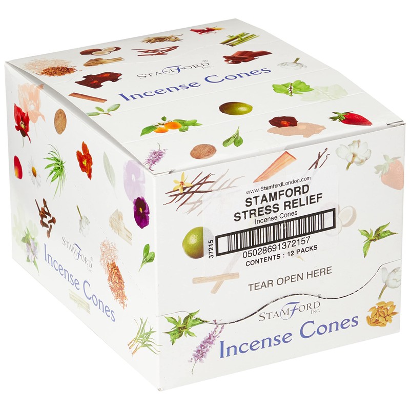 STAMFORD INC 37215 Stress Relief Aromatherapy Cones, 15 Cones x