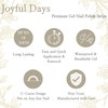 JOYFUL DAYS Gelnägelstreifen, halbgehärtet, Aufkleber für Gel-Nagellack, ungiftig, DIY, selbstklebend,