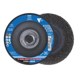 PFERD Grinding Disc - Pack of 10 - CC-Grind®-Robust, 4-1/2" x 5/8-11 - SGP STEELOX VICTOGRAIN® Ceramic - High-Performance Abrasive Disc for Aggressive Grinding - Part 61154