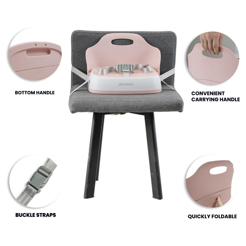 UBRAVOO Baby Booster Seats, Portable High Chairs for Babies and