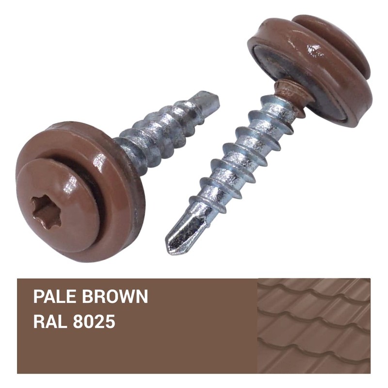 SKIR'CO Pack of 40 Roofing Screws 4.8 x 28 mm