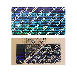 Hologram VOID Security Labels "Security Seals" on a Roll - 30 x 15 mm - Pack of 1000 (White)