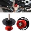 2pcs M6*1.5 Motorcycle Swingarm Sliders Spools 6mm CNC Swing Arm