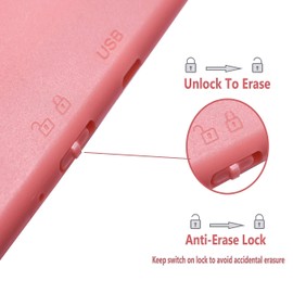 proffisy Colourful Screen LCD Writing Tablet 11.5 Inch Rechargeable Type Electronic Doodle and Scribble Board Magnetic MeMO Notes Comes for Kids and Adults (Pink)