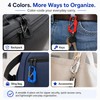Anti Pickpocket Zipper Lock for Backpacks, 3-Shaped Dual Spring Carabiner