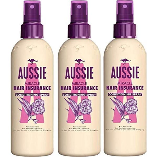 Aussie Lightweight Leave-In Conditioner Miracle Hair Insurance (pack of 3)