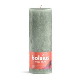 Bolsius Stompkaars Rustiek Jade Green - 19 cm / Diameter 7 cm