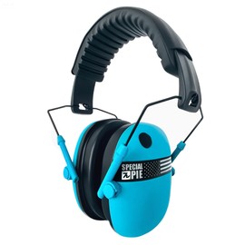 TACTIC STAR Safety Hearing Protection Earmuffs for Nosie Reduction, SNR 26dB Noise Cancelling Ear Muffs, Lightweight Foldable Hearing Protector with Soft Ear Cushions, Blue