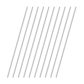 VictorsHome 1.5mm x 200mm 304 Stainless Steel Round Rod, Metal Solid Shaft Rods Lathe Bar Stock for DIY Crafts Model Car Helicopter Airplane 10pcs