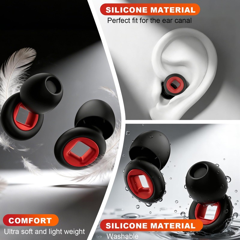 Ear Plugs Wind Noise,45db Earplugs Riding,Motorcycle Hearing Protection,Reusable Wind Noise