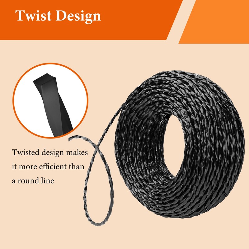 Dxyue Universal 115ft 0.095" Trimmer Line for Echo String Trimmers,