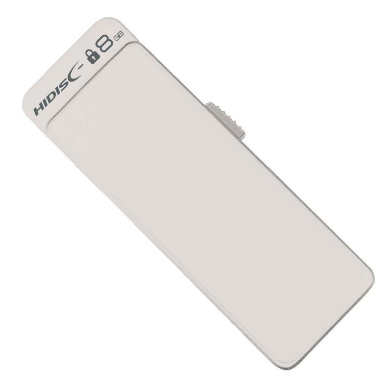 HIDISC USB 3.1, Gen1 Password Locking Flash Drive 8GB Slide