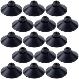 OIIKI 15PCS Fish Tank Suction Cup Clips, Black Aquarium Suction Cup Camp Clips for Fish Tank Attachments for Tank Pump, Overhead Line Tube, Fish Tank Aeration Setup