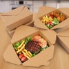 50 Pack 30 oz Take Out Food Containers Microwaveable Kraft