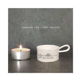 East of India Handled Tea Light Holdemerry Christmas