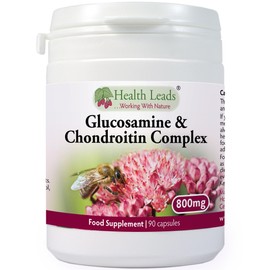 Glucosamine and Chondroitin Complex 800mg x 90 Capsules, Clean Supplements, for Healthy Joints & Bones