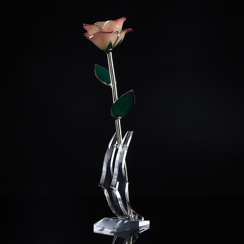 Long Stem Dipped 24k Gold Rose in Gift Box with