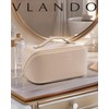 Vlando Large Capacity Travel Cosmetic Bag - Makeup Bag, PU