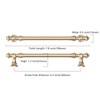 Asidrama 10 Pack 6.3 Inch(160mm) Brushed Brass Kitchen Cabinet Handles,