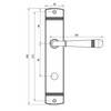 Beschläge Hamburg EMILY ART 70-09 MPN PVD WC Door Handles