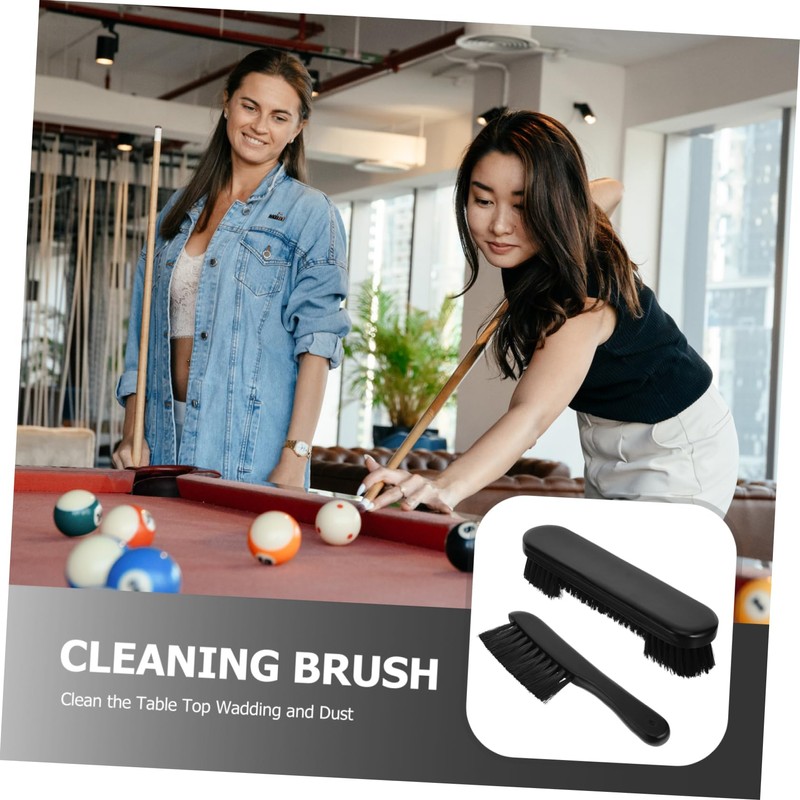 Ipetboom Ergonomic Billiard Table Cleaning Brush with Wooden Handle and