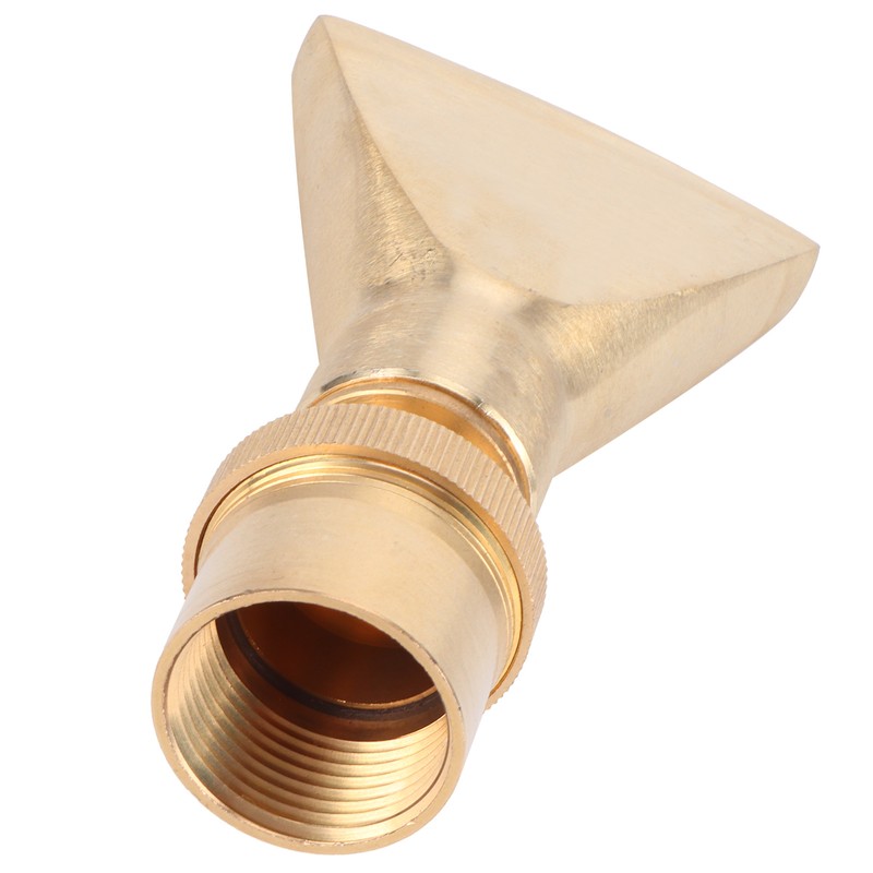 Brass Narrow Fan Jet Water Fountain Nozzle Spray Head Adjustable