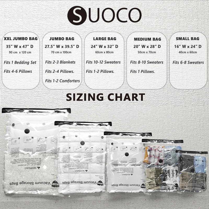 Vacuum Storage Bags with Electric Pump, Space Saver Seal Compression